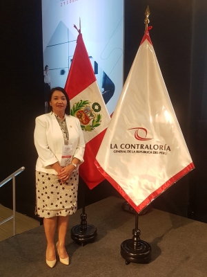 PRESIDENTE DE LA CORTE DE CUENTAS CARMEN ELENA RIVAS PRESENTE EN LA CAII 2019