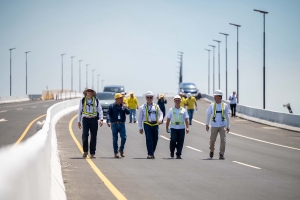 Corte de Cuentas supervisa avance del puente Manuel Jos&eacute; Arce