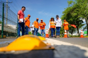 CCR verifica obras de se&ntilde;alizaci&oacute;n ejecutadas por el FOVIAL en 2023