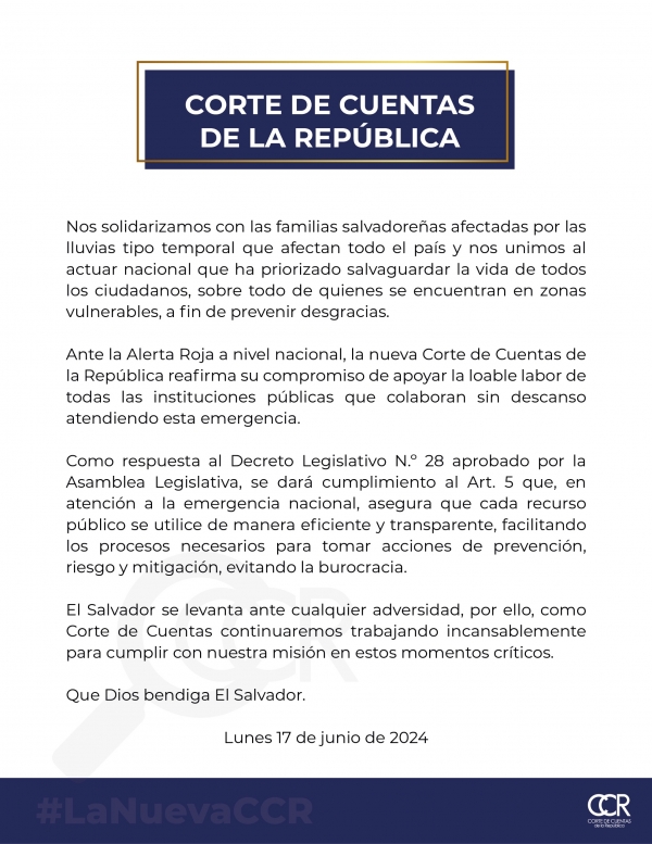 Corte de Cuentas de la Rep&uacute;blica